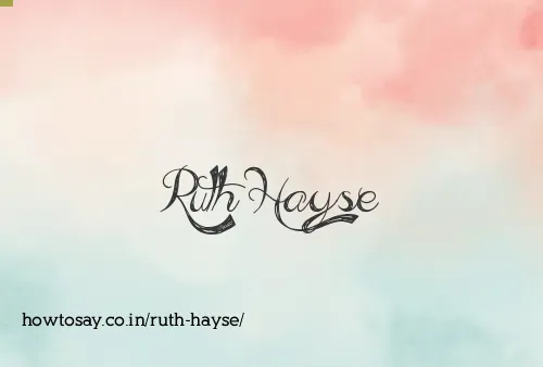 Ruth Hayse