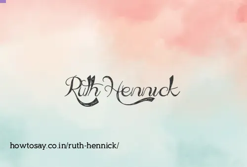 Ruth Hennick
