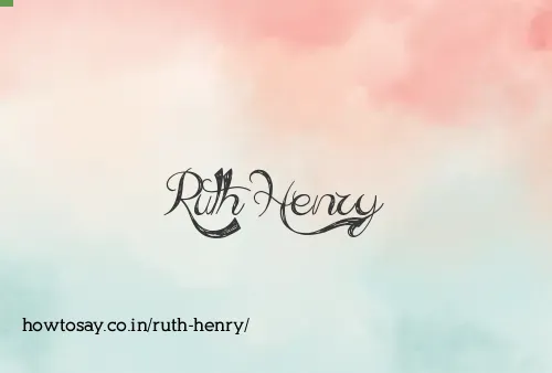 Ruth Henry
