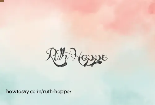 Ruth Hoppe