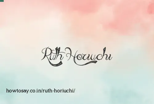 Ruth Horiuchi
