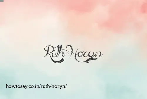 Ruth Horyn