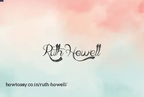 Ruth Howell