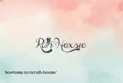 Ruth Hoxsie