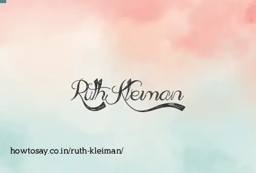 Ruth Kleiman