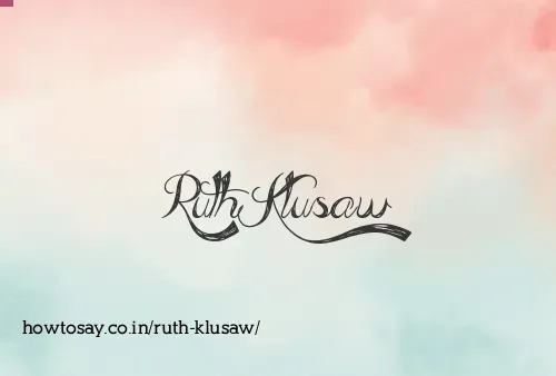 Ruth Klusaw