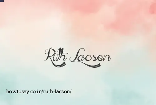 Ruth Lacson
