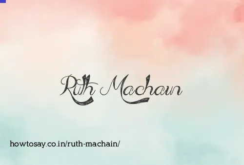 Ruth Machain