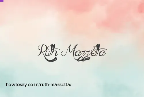 Ruth Mazzetta