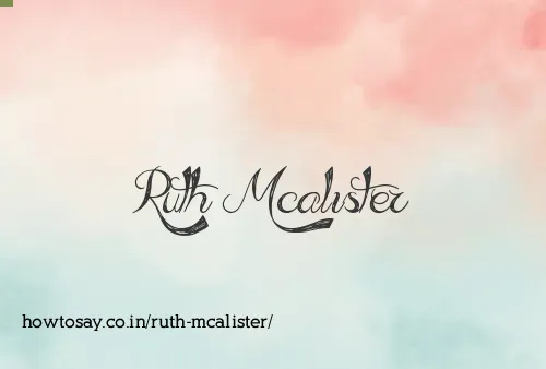 Ruth Mcalister