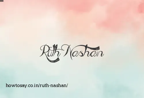 Ruth Nashan