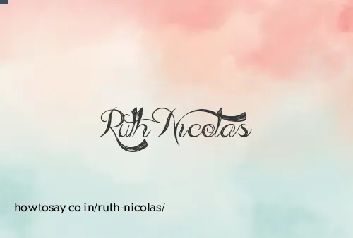 Ruth Nicolas