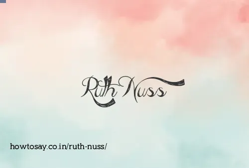 Ruth Nuss