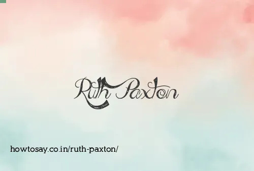 Ruth Paxton