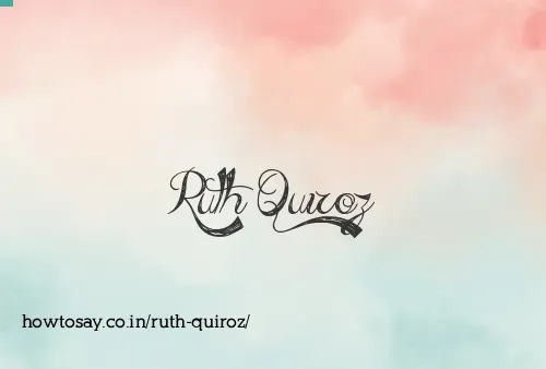 Ruth Quiroz