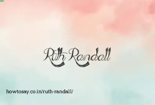 Ruth Randall