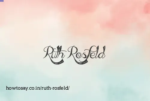 Ruth Rosfeld