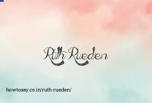 Ruth Rueden