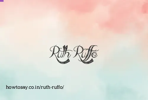 Ruth Ruffo