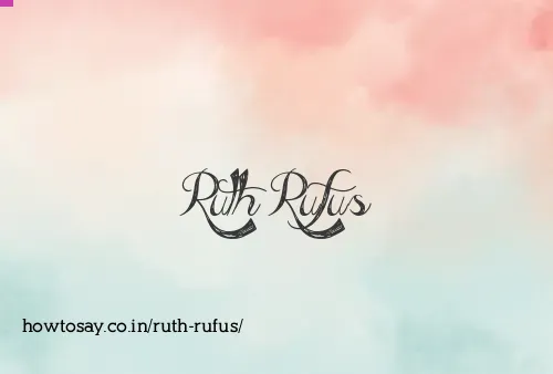 Ruth Rufus