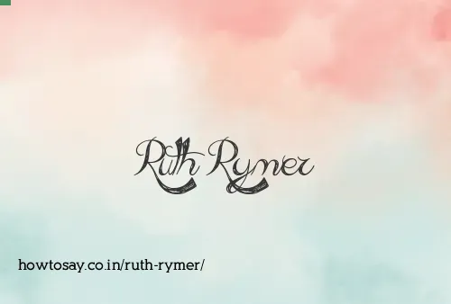 Ruth Rymer