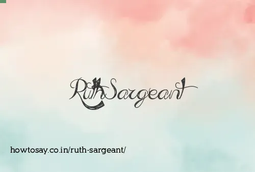 Ruth Sargeant