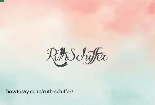 Ruth Schiffer