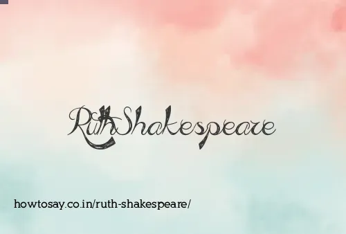 Ruth Shakespeare