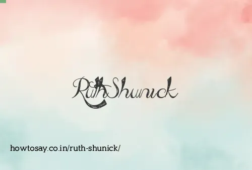 Ruth Shunick