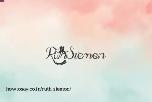 Ruth Siemon