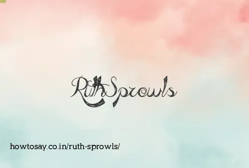 Ruth Sprowls