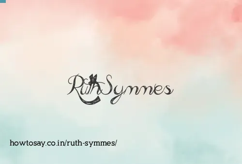Ruth Symmes