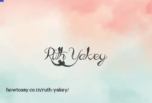 Ruth Yakey