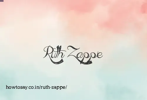 Ruth Zappe