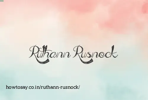 Ruthann Rusnock