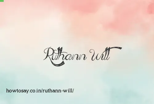 Ruthann Will
