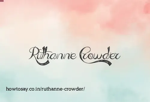 Ruthanne Crowder