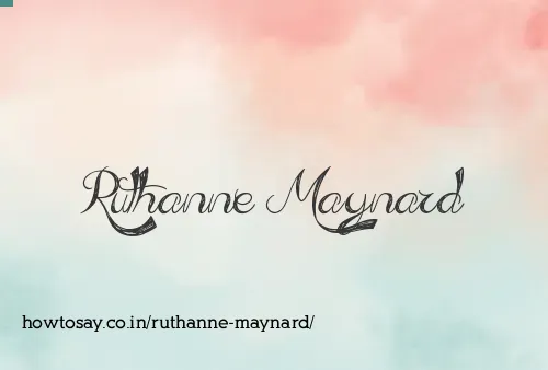 Ruthanne Maynard
