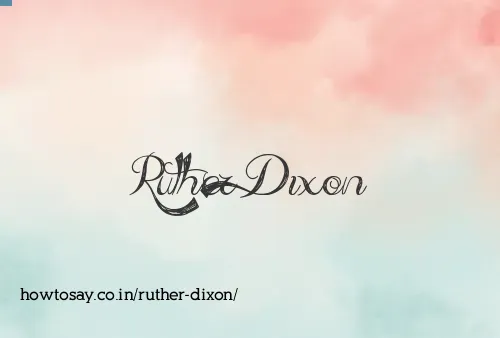 Ruther Dixon