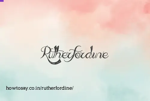 Rutherfordine