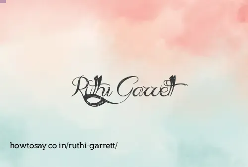 Ruthi Garrett