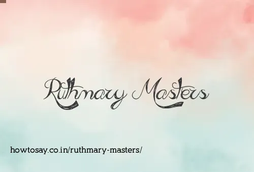 Ruthmary Masters
