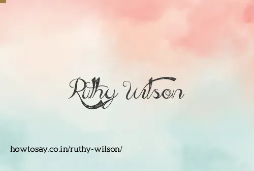 Ruthy Wilson