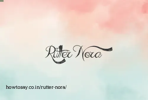 Rutter Nora