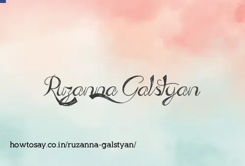 Ruzanna Galstyan