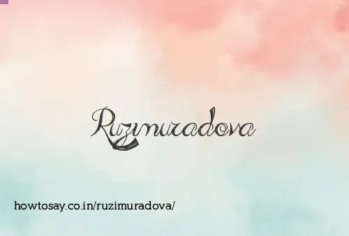 Ruzimuradova