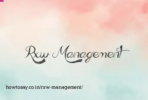 Rxw Management