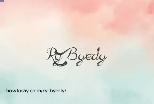 Ry Byerly