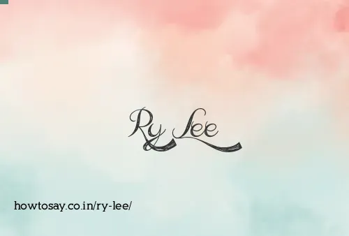 Ry Lee