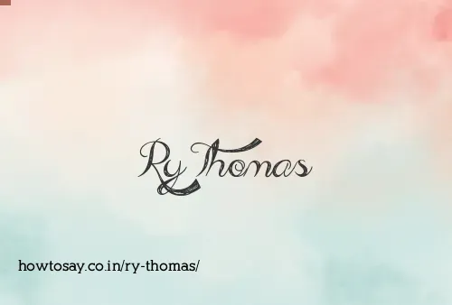 Ry Thomas